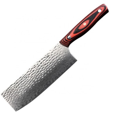 9Cr18mov 6.5 inch Meet Cutting Red Small Knife Kitchen Damascus