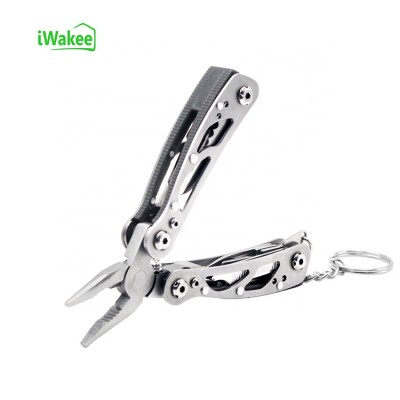 Wholesale Black Stainless Steel Folding Pocket Pliers Keychain Multitool